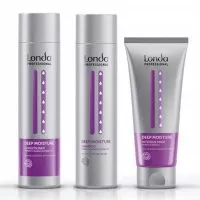 Londa Deep Moisture, zestaw nawilżający do włosów suchych, szampon + odżywka + maska