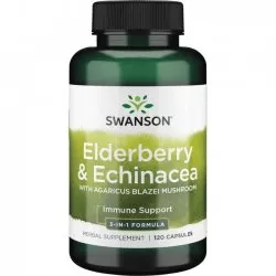 Swanson Czarny Bez Agaricus Echinacea 120kaps
