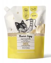 Yope, żel pod prysznic, Kwiat lipy, 800ml, refill