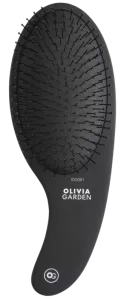 Olivia Garden Expert Care Curve, szczotka do rozczesywania włosów, Nylon Bristles Matt Black