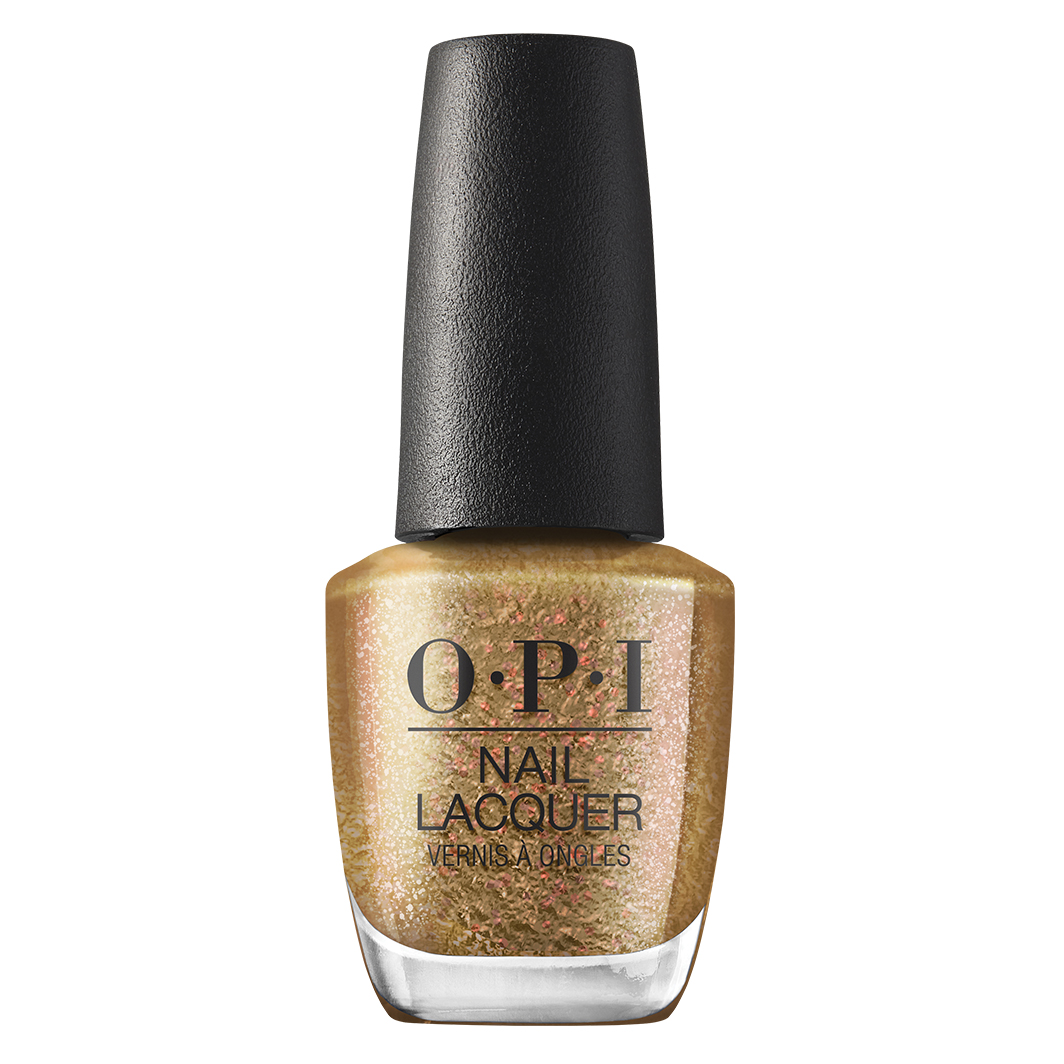 OPI Nail Lacquer, błyszczące złoto, klasyczny lakier do paznokci, Five Golden Flings, 15ml