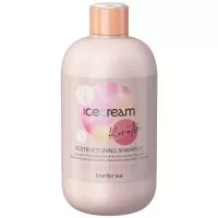 Inebrya Ice Cream Keratin, restrukturyzujący szampon do włosów z keratyną, 300ml