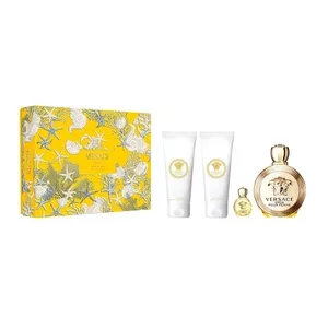 Versace Eros Pour Femme zestaw woda perfumowana spray 100ml + żel pod prysznic 100ml + balsam do ciała 100ml + miniatura wody perfumowanej 5ml (W)