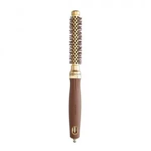Olivia Garden Expert Blowout Shine, szczotka do modelowania włosów, Wavy Bristles Gold&Brown 15mm