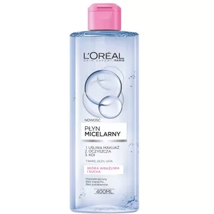 L'Oreal Paris Płyn Micelarny Skóra Wrażliwa i Sucha, 400ml