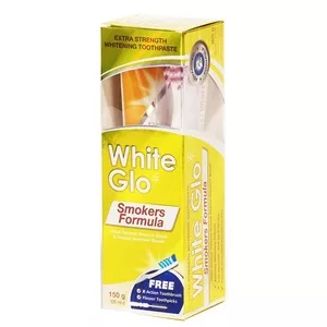 White Glo Smokers Formula wybielająca pasta do zębów dla palaczy 100ml + szczoteczka
