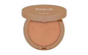PUPA Wonder Me Shiny Bronzer, wypiekany bronzer rozświetlający, 001 Light Neutral, 6g