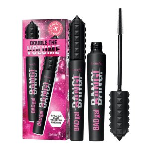 Benefit Double The Volume Travel Set zestaw pogrubiający tusz do rzęs Black 2x8,5g