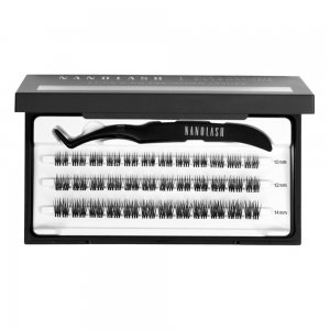 Nanolash DIY Eyelash Extensions Stick & Go kępki sztucznych rzęs z aplikatorem Heartbreaker 36szt.