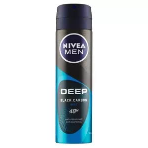 Nivea Men Deep Black Carbon Beat antyperspirant w sprayu z aktywnym węglem 150ml (M)