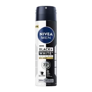 Nivea Men Black & White Invisible Epic Night antyperspirant spray 150ml (M)