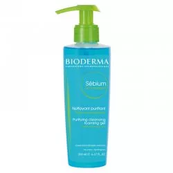 Bioderma Sebium Gel Moussant antybakteryjny żel do mycia twarzy do cery tłustej i mieszanej 200ml