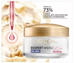 L'Oreal Paris Ekspert Wieku Przeciwzmarszczkowy krem ujędrniający na noc 50+, 50ml