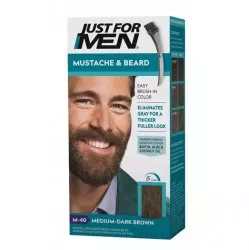 Just For Men, żel koloryzujący do brody, wąsów, baków, M-40, średni ciemny brąz