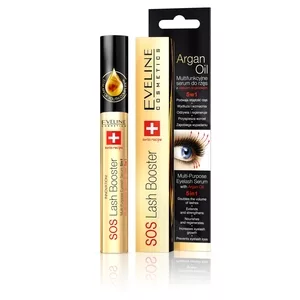 Eveline SOS Lash Booster, multifunkcyjne serum do rzęs z olejkiem arganowym 5w1, 10ml