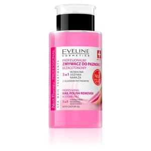 Eveline Cosmetics Nail Therapy Professional 3w1 profesjonalny zmywacz do paznokci bezacetonowy 190ml