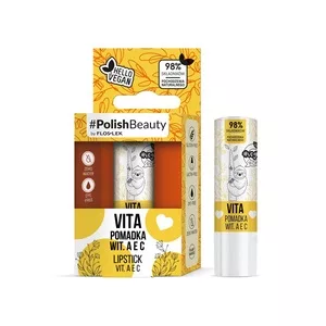 FlosLek Vege Lip Care Vita wegańska pomadka do ust Witaminy A E C 4.1g