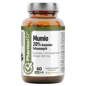 Pharmovit Mumio 20% kwasów fulwowych suplement diety 60 kapsułek
