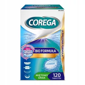 Corega Bio Formuła tabletki do czyszczenia protez zębowych 120szt