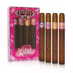 Cuba Original Cuba Latino zestaw Copacabana woda perfumowana spray 35ml + Carnaval woda perfumowana spray 35ml + Maya woda perfumowana spray 35ml + Cactus woda perfumowana spray 35ml (W)