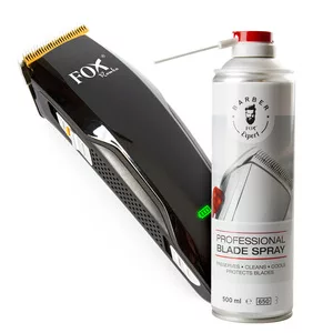 Fox, zestaw: bezprzewodowa maszynka Fox Rumba + spray do konserwacji, 500ml