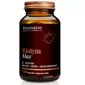 Doctor Life Biotyna Max D-Biotyna 5mg suplement diety 100 tabletek