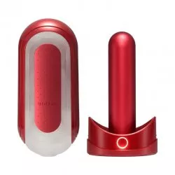Tenga Flip Zero and Flip Warmer masturbator wielokrotnego użytku z podgrzewaczem Red