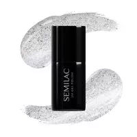 Semilac, lakier hybrydowy, 605 White Flash, 7ml