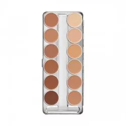 Kryolan Dermacolor, Camouflage Creme Palette, paleta 12 kamuflaży, 40g, D