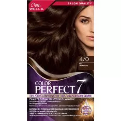 Wella Color Perfect 7, farba do włosów, 4/0 brąz, 50ml