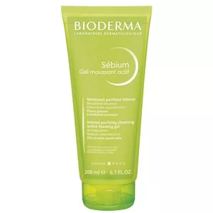 Bioderma Sebium Gel Moussant Actif aktywny żel oczyszczający do skóry tłustej i skłonnej do trądziku 200ml