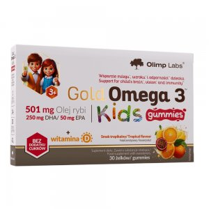 Olimp Labs Gold Omega 3 Kids suplement diety 30 żelków