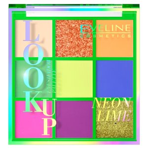 Eveline Look Up, paleta 9 cieni do powiek, neon lime