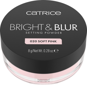Catrice Bright&Blur Setting Powder, sypki puder rozjaśniający, 020 Soft Pink, 8g