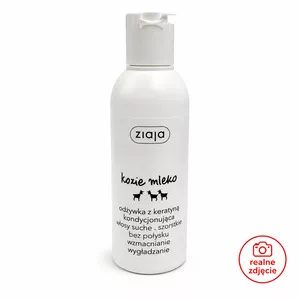Ziaja Kozie Mleko, odżywka do włosów kondycjonująca z keratyną, 200ml - pęknięta nakrętka