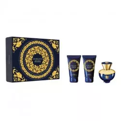 Versace Pour Femme Dylan Blue zestaw woda perfumowana spray 50ml + żel pod prysznic 50ml + balsam do ciała 50ml (W)