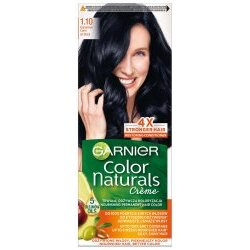 Garnier Color Naturals 1.10 Granatowa czerń, odżywcza farba do włosów, do 100% pokrycia siwych włosów