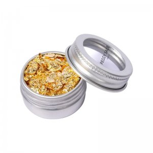 Peggy Sage, folia do zdobień w płatkach do paznokci, gold