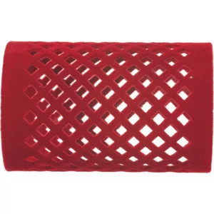 Efalock Flocked Curler, wałki metalowe flokowane 65mm/40mm czerwone 12szt., ref. 14100830