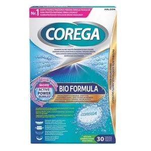 Corega Bio Formuła tabletki do czyszczenia protez zębowych 30szt