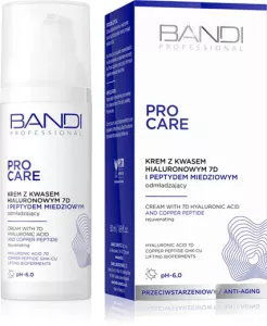 Bandi Pro Care, krem do twarzy z kwasem hialuronowym 7D i peptydem miedziowym, 50ml