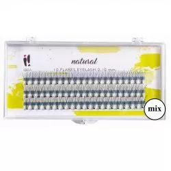 Ibra Kępki sztucznych rzęs Natural Knot-Free 0.10 C-Mix