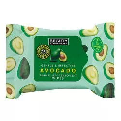 Beauty Formulas Avocado Make-Up Remover Wipe chusteczki do demakijażu z olejkiem z awokado 25szt.