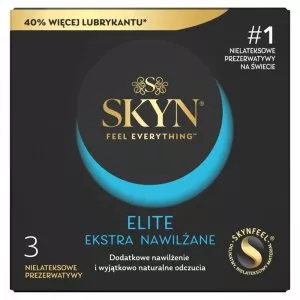 Skyn Elite Ekstra Nawilżane nielateksowe prezerwatywy 3szt.