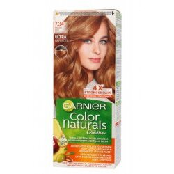 Garnier Color Naturals, odżywcza farba do włosów, do 100% pokrycia siwych włosów, 7.34 Naturalna Miedź