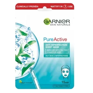 Garnier Czysta Skóra Oczyszczająca maska na tkaninie przeciw niedoskonałościom z kwasem salicylowym 23 g