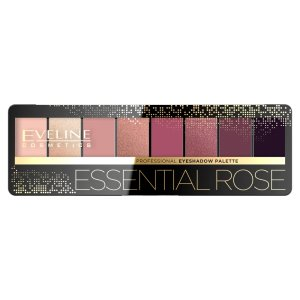Eveline Professional Eyeshadow Palette, paleta 8 cieni do powiek, essential rose
