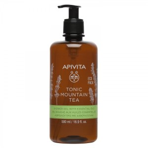 Apivita Tonic Mountain Tea Shower Gel tonizujący żel pod prysznic z górską herbatą i olejkami eterycznymi 500ml