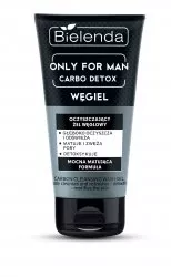 Bielenda Only For Men - Carbo Detox - Oczyszczający żel Do Mycia Twarzy, 150ml