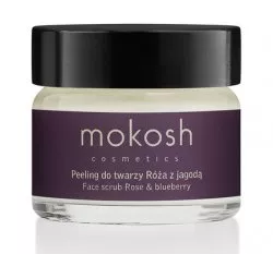 Mokosh, aktywny peeling do twarzy, róża z jagodą, 15ml
